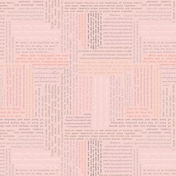 Text On Parchment Pink - Bookworm